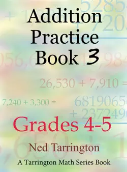 addition practice book 3, grades 4-5 book cover image
