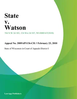 state v. watson book cover image