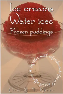 ice creams, water ices, frozen puddings book cover image