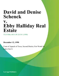 david and denise schenck v. ebby halliday real estate book cover image