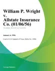 William P. Wright v. Allstate Insurance Co. synopsis, comments