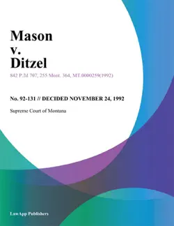 mason v. ditzel book cover image