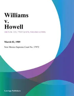 williams v. howell book cover image