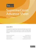 U.S. Supreme Court Advance Sheet June 2012 book summary, reviews and download