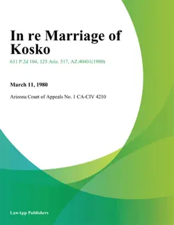 in re marriage of kosko book cover image