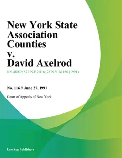 new york state association counties v. david axelrod book cover image