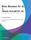 Rose Brenner Et Al. v. Marie Sewall Et Al. synopsis, comments