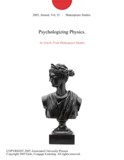 psychologizing physics. book cover image