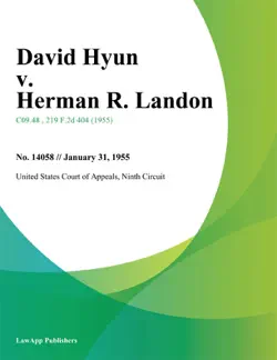 david hyun v. herman r. landon book cover image