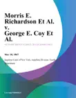Morris E. Richardson Et Al. v. George E. Coy Et Al. sinopsis y comentarios