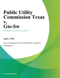 public utility commission texas v. gte-sw book cover image