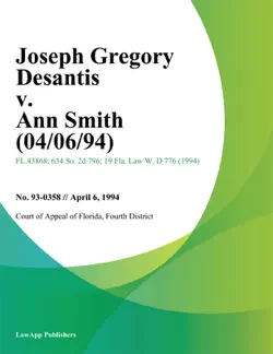 joseph gregory desantis v. ann smith book cover image