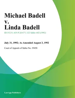 michael badell v. linda badell book cover image