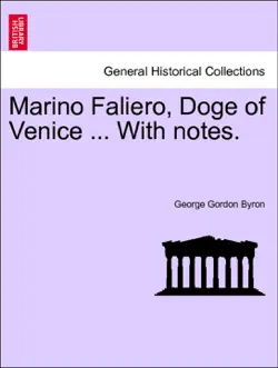 marino faliero, doge of venice ... with notes. book cover image