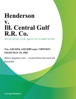 henderson v. ill. central gulf r.r. co. book cover image