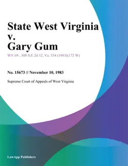 state west virginia v. gary gum imagen de la portada del libro