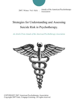 strategies for understanding and assessing suicide risk in psychotherapy. book cover image