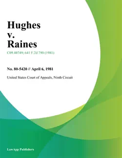 hughes v. raines book cover image