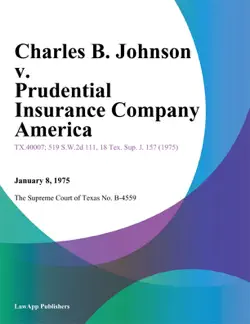 charles b. johnson v. prudential insurance company america book cover image