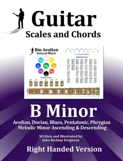 guitar scales and chords - b minor book cover image