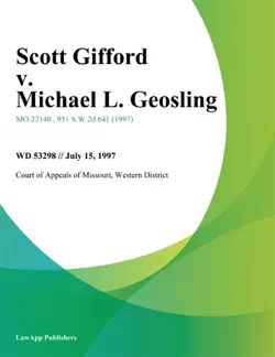 scott gifford v. michael l. geosling book cover image