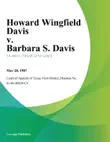 Howard Wingfield Davis v. Barbara S. Davis synopsis, comments