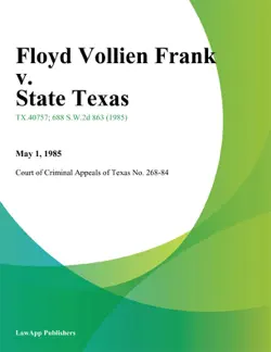 floyd vollien frank v. state texas book cover image