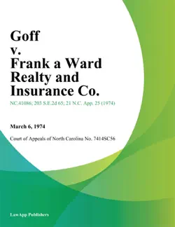 goff v. frank a ward realty and insurance co. book cover image
