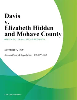 davis v. elizabeth hidden and mohave county book cover image