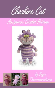 cheshire cat amigurumi crochet pattern book cover image