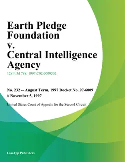 earth pledge foundation v. central intelligence agency book cover image
