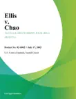Ellis v. Chao synopsis, comments