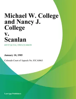 michael w. college and nancy j. college v. scanlan book cover image