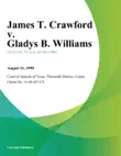 James T. Crawford v. Gladys B. Williams synopsis, comments