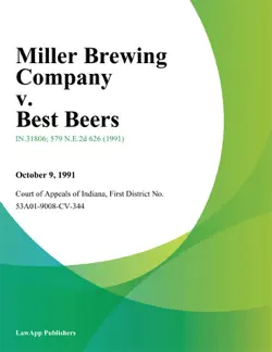 miller brewing company v. best beers imagen de la portada del libro