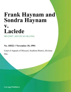 frank haynam and sondra haynam v. laclede book cover image