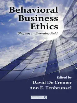 behavioral business ethics book cover image