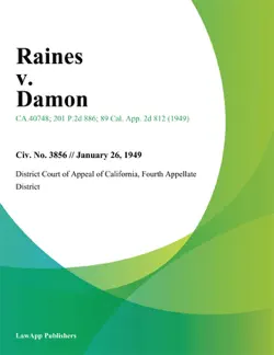 raines v. damon book cover image
