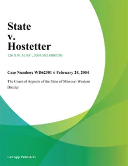 state v. hostetter book cover image