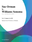 01/14/91 Sue Orman V. Williams Sonoma sinopsis y comentarios