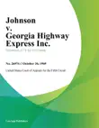 Johnson v. Georgia Highway Express Inc. synopsis, comments