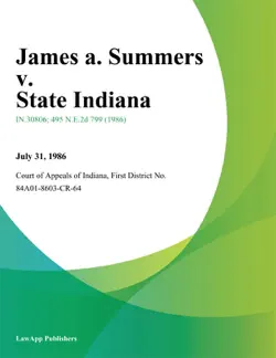 james a. summers v. state indiana book cover image