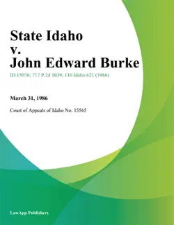 state idaho v. john edward burke book cover image