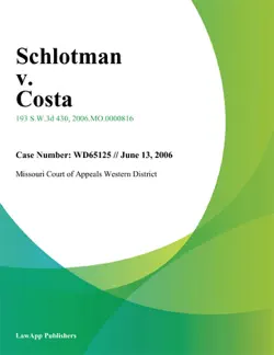 schlotman v. costa book cover image