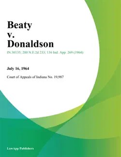 beaty v. donaldson imagen de la portada del libro