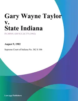 gary wayne taylor v. state indiana book cover image