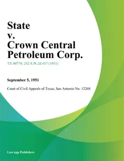 state v. crown central petroleum corp. book cover image