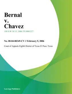 bernal v. chavez book cover image