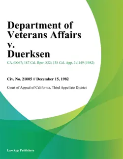 department of veterans affairs v. duerksen book cover image
