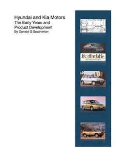 hyundai and kia motors the early years and product development book cover image